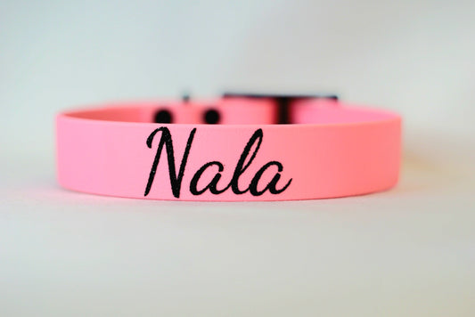 Biothane Halsband 25mm mit Aufschrift